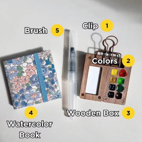 Brush Box Portable Paint Palette